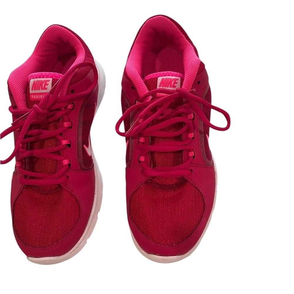 ✨ NIKE Flex Experience RN 3 Pink Red Mesh Running Shoes 7.5 EUC 👟 - Picture 2 of 7
